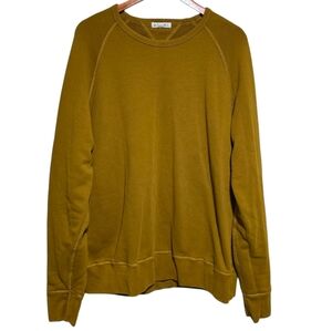 Alex Mill French Terry Sweatshirt in Golden Khaki Size XL